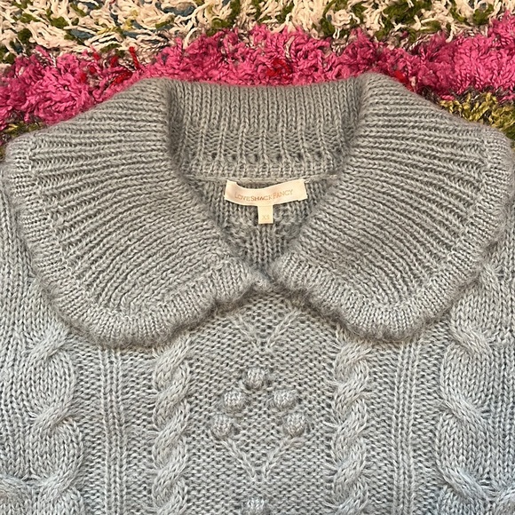 Loveshackfancy Berget Cropped Sweater, sparkling brook XS - Picture 3 of 10